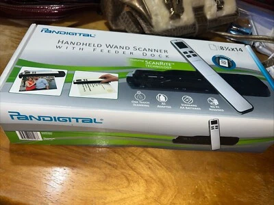Pandigital Handheld Wand Scanner w/Feeder Dock Scan Rite Technology Read - Image 1 of 4