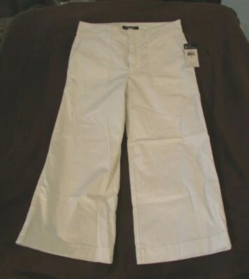 Damas "Chaps" Talla 6, Blanco, Verano Grupo 2, tiro medio, pierna ancha, recortes Foto 1 de 4