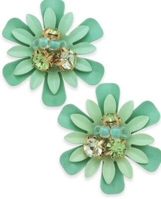 Pendientes Kate Spade FLOR VIDA VIBRANTE VERDE $48 z40 Foto 1 de 4