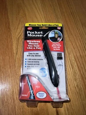 Pocket Mouse Pen As Seen On TV Genuine USB Wireless Optical 2-in-1 Digital Pen - Image 1 of 2