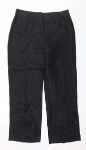 EAST Womens Blue Linen Blend Trousers Size W36 L31 - Picture 1 of 12