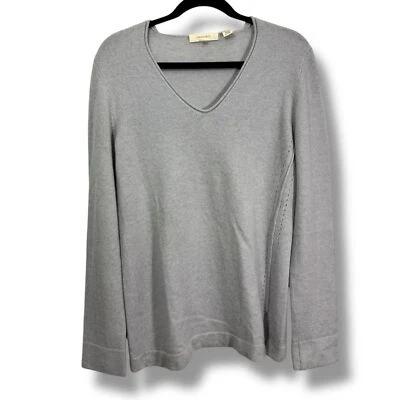 Suéter Inhabit Gris Mezcla Cachemira Escote en V Foto 1 de 4