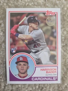 2018 Topps 1983 Baseball #83-29 Harrison Bader RC Cardinals Rookie Insert - Picture 1 of 2