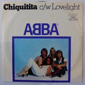 ABBA - CHIQUITITA / LOVELIGHT - AUSTRALIA PICTURE COVER SINGLE 1979 - Picture 1 of 3
