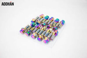 20 12X1.25 Aodhan 28Mm Lug Bolts Neo Chrome Fit Jeep Cherokee Limited Trailhawk