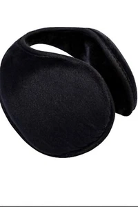 Calentadores de oídos para hombre y mujer clásicos de lana unisex invierno cálido, negro, talla - Imagen 1 de 2