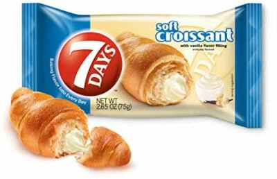 7Days Soft Croissant, Vanilla Filling (Pack of 6) - Image 1 of 4
