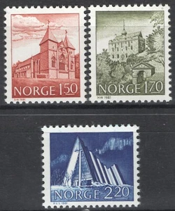 31 Norway 1981, NK 879-81, Buildings III, MI 831-33, SC #772-74. - Picture 1 of 1