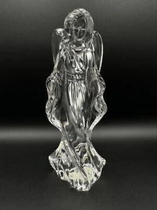 "Escultura religiosa de ángel de cristal Lenox de colección decoración cristiana mujer 9 pulgadas" - Imagen 1 de 8