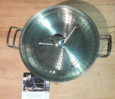 Fissler Original-Profi Collection Wok Edelstahl Ø 36cm Glasdeckel Dämpfeinsatz