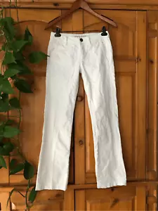 Banana Republic white Denim Women’s Pant Size 24P - Picture 1 of 14