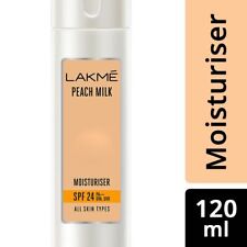 Lakme Peach Milk Face Moisturizer SPF 24 PA++ Daily Light Sunscreen Lotion-120ml