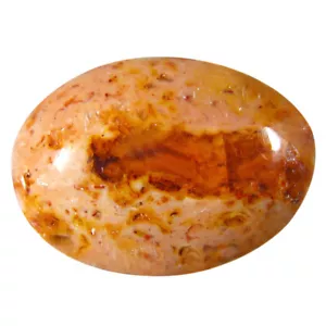 12.84 ct Oval Cabochon (20 x 14 mm) Un-Heated Mexico Matrix Fire Opal Gemstone - Picture 1 of 1