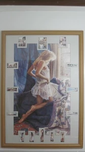 Steve Hanks " Winters Day " 40" x 28" Framed Print + 14 - Rare 1993 - Picture 1 of 15