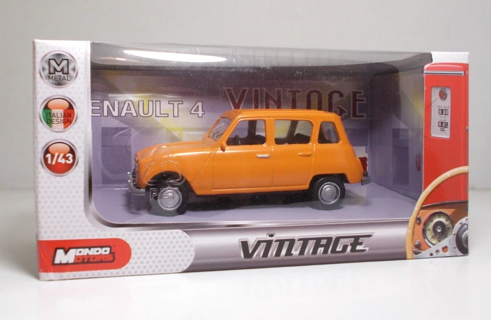 MondoMotors 53167 RENAULT 4 "Orange" - METAL Scala 1:43 - Immagine 1 di 1