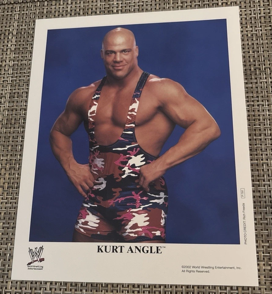 WWE 2002 Original Kurt Angle Promo Photo P -791 - Image 1 of 4