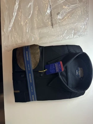 PENDLETON Men’s 100% Umatilla Wool Trail Shirt, Black brown elbow patch, 2XL - Image 1 of 4