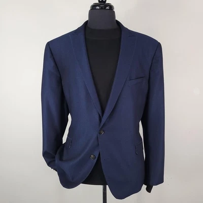 Blazer Savile Row Para Hombres 48R Azul Marino Lancaster Elastizado 2 Botones Abrigo Deportivo Chaqueta Foto 1 de 4