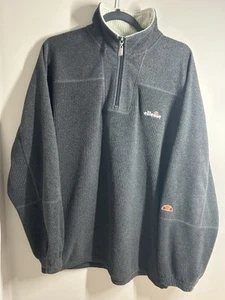 Vintage Ellesse 1/4 Zip Fleece Herren Gr. M Grau Relaxed Fit 90er, Retro Ellesse. - Bild 1 von 19