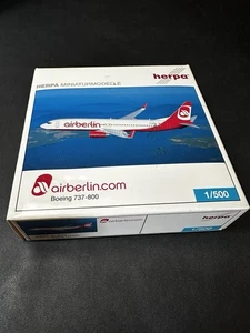 1:500 Herpa Wings Air Berlin B 737-800 505079 Die-cast - Picture 1 of 7