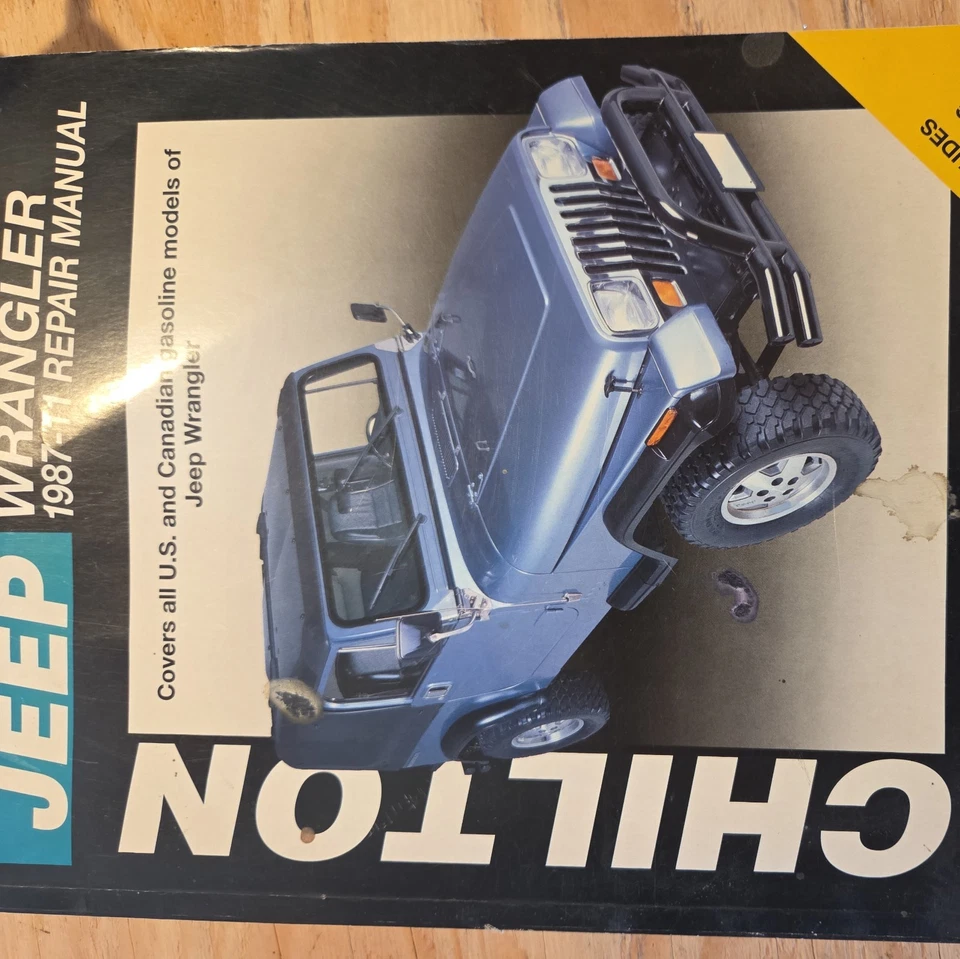 Chilton Jeep Wrangler 1987-2011 manual de reparo 40650 - Imagem 1 de 2