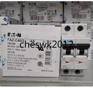 1 PIEZA NUEVO EATON MOELLER Micro break FAZ-C40/2 40A2P con certificación UL1077 - Imagen 1 de 3