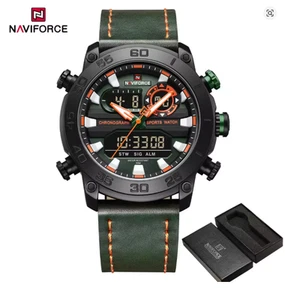 NAVIFORCE Men Watch Quartz Top Brand Luxury Digital Male Watch Military Sport - Picture 1 of 4