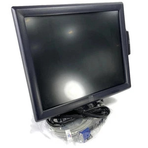 Elo Touchsystems ET1715L-8CWB-1-GY-G 17" Touchscreen Monitor w/ VGA/USB Cables - Picture 1 of 5