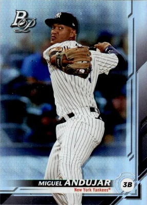 2019 Bowman Platinum Baseball Miguel Andujar . New York Yankees #99 - Image 1 of 2