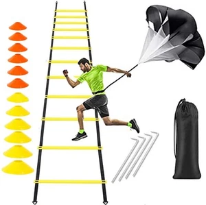 Speed Agility Ladder Training Set, Soccer Football Training Equipment Include... - Picture 1 of 5