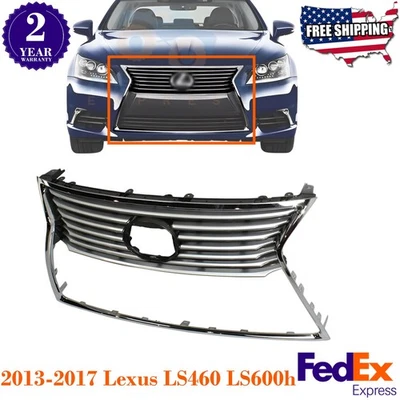 Conjunto de rejilla cromada y plástico para Lexus LS460 LS600h 2013-2017 Foto 1 de 4