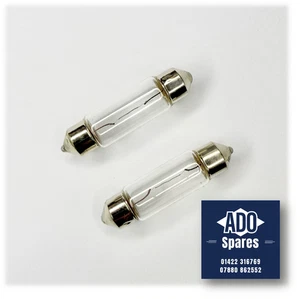 GLB239 (X2) - Festoon Bulbs - 12v-5w S8.5D (11x38mm) - Classic Mini - MGB + More - Picture 1 of 1