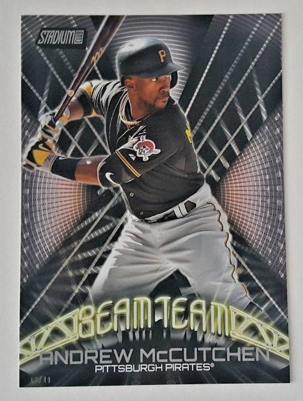 2016 TOPPS STADIUM CLUB ANDREW MCCUTCHEN "BEAM TEAM" 5X7 JUMBO ART CARD #/49 - Image 1 of 2