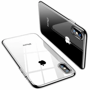 Crystal Clear iPhone Xs Max Case, Soft TPU Thin Cover Slim Gel Phone Case - Picture 1 of 5