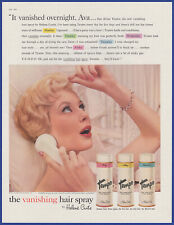 Vintage 1959 HELENE CURTIS Tempo Vanishing Hair Spray Hair Care 50's Print Ad