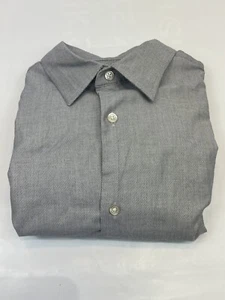 Banana Republic Button Down Dress Shirt Mens Large 16-16.5 Gray Stretch - Bild 1 von 9