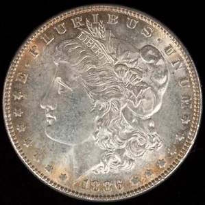 1886-P Morgan Silver Dollar Gorgeous Mint Luster BU MS+++ - Picture 1 of 2