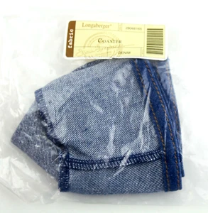 Longaberger Denim Fabric Liner #9066165 for Coaster Basket - Picture 1 of 9