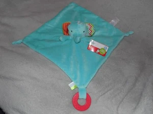 Tesco elephant comforter soft toy NEW Carousel blue blankie - Picture 1 of 5