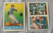 1989 Topps Super Star Sticker #63 Bob Knepper  - Sticker on Back #73 #250