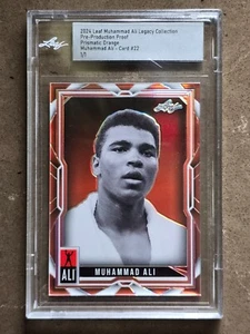 2024 Hoja Muhammad Ali Legado Colección Preproducción Prueba Prismático Naranja/1 - Imagen 1 de 1