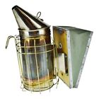 Used Bee Smoker with Heat Shield and Leather Bellows - Great Decorative Piece