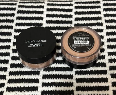 Lot Of 2 - Bareminerals Original Mineral Veil - Tinted Tan Deep  9G/0.3oz - Image 1 of 3