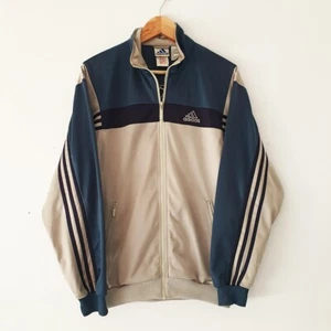 Adidas Vintage 90s Boys long sleeve Track jacket zipper logo Pockets Size XL - Imagen 1 de 10