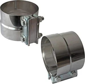 5" Lap Joint Exhaust Band Clamp Lap Joint Steel Hose Camps 5 inch muffler clamp - Picture 1 of 8