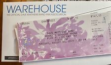 Dave Matthews Band - 1 concert ticket - Stateline, NV 08/30/22.  (Warehouse)