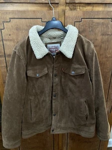 Levi’s Faux Suede Sherpa Trucker Jacket XXL - Picture 1 of 3