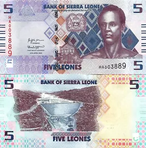 Sierra Leone 5 leones 2022 P-36 UNC - Bild 1 von 1