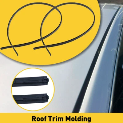 BLACK ROOF TOP TRIM MOLDINGS FOR 2006 2007 2008 2009 2010 2011 2012 TOYOTA YARIS - Image 1 of 4