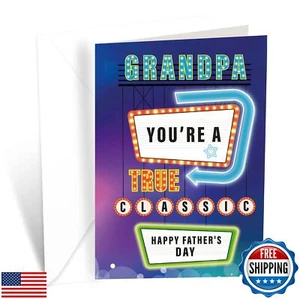 Prime Greetings Father's Day Card For Grandpa, Made in America, Eco-Friendly, - Picture 1 of 5